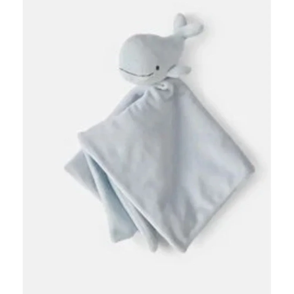 NWT Carters Baby Blue Whale‎ Lovey Cuddle Plush Newborn Infant Security Blanket